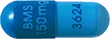 BMS 150mg 3624と書かれた青色と水色の錠剤