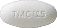 TMC125と書かれた白色の錠剤