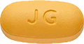 シムツーザ錠, 橙色の錠剤, JGと刻印
