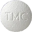 TMCと書かれた丸い白色の丸い錠剤